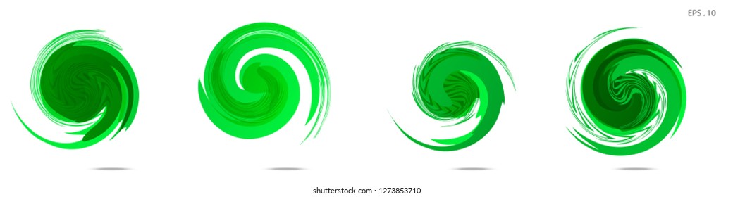 Collection of modern abstract graphic elements. Vortex vector background. Templates for logo design, leaflets or presentations. Vector illustration