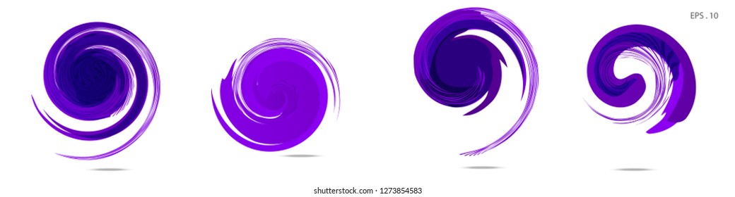 Collection of modern abstract graphic elements. Vortex vector background. Templates for logo design, leaflets or presentations. Vector illustration