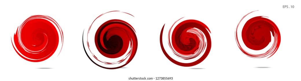 Collection of modern abstract graphic elements. Vortex vector background. Templates for logo design, leaflets or presentations. Vector illustration