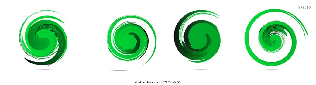 Collection of modern abstract graphic elements. Vortex vector background. Templates for logo design, leaflets or presentations. Vector illustration