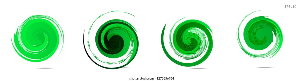 Collection of modern abstract graphic elements. Vortex vector background. Templates for logo design, leaflets or presentations. Vector illustration