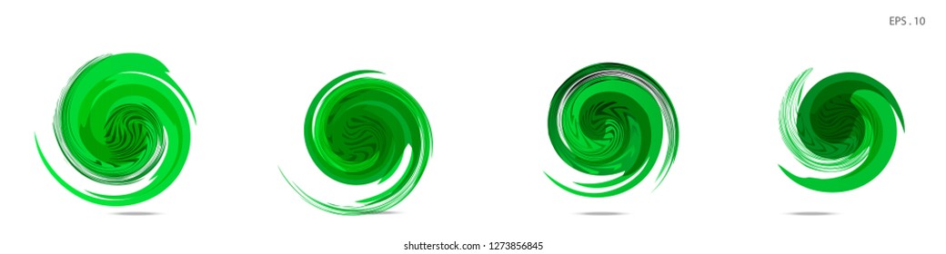 Collection of modern abstract graphic elements. Vortex vector background. Templates for logo design, leaflets or presentations. Vector illustration