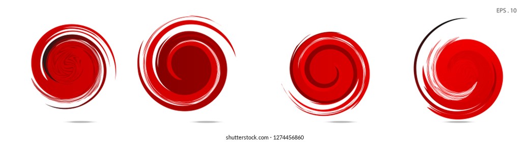 Collection of modern abstract graphic elements. Vortex vector background. Templates for logo design, leaflets or presentations. Vector illustration