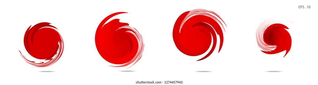 Collection of modern abstract graphic elements. Vortex vector background. Templates for logo design, leaflets or presentations. Vector illustration