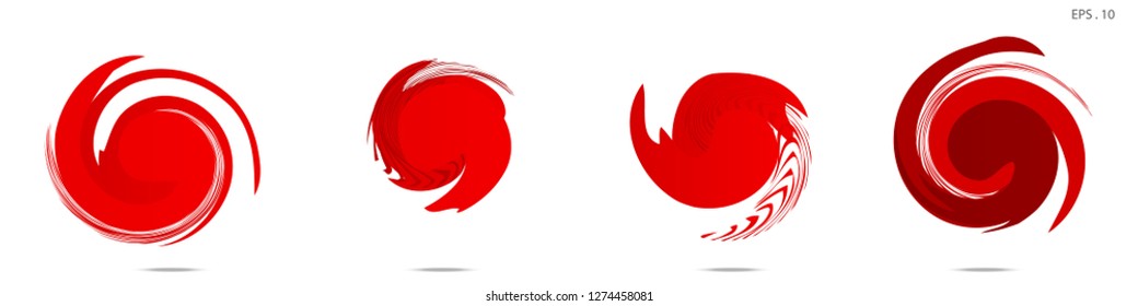 Collection of modern abstract graphic elements. Vortex vector background. Templates for logo design, leaflets or presentations. Vector illustration