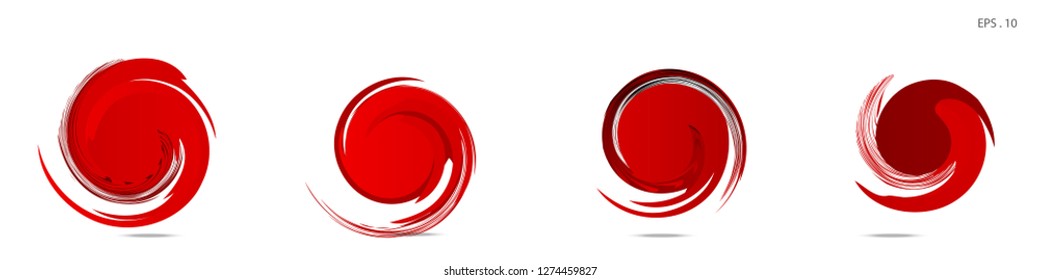 Collection of modern abstract graphic elements. Vortex vector background. Templates for logo design, leaflets or presentations. Vector illustration