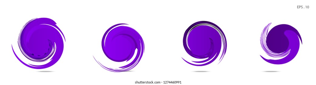 Collection of modern abstract graphic elements. Vortex vector background. Templates for logo design, leaflets or presentations. Vector illustration