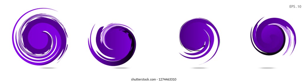 Collection of modern abstract graphic elements. Vortex vector background. Templates for logo design, leaflets or presentations. Vector illustration
