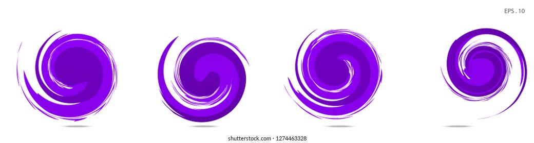 Collection of modern abstract graphic elements. Vortex vector background. Templates for logo design, leaflets or presentations. Vector illustration