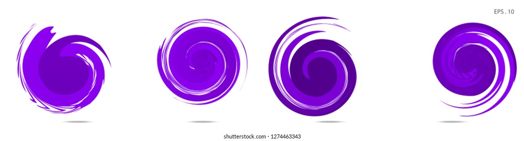 Collection of modern abstract graphic elements. Vortex vector background. Templates for logo design, leaflets or presentations. Vector illustration