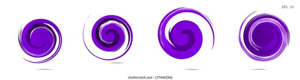 Collection of modern abstract graphic elements. Vortex vector background. Templates for logo design, leaflets or presentations. Vector illustration