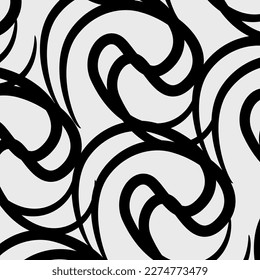 Collection of modern abstract seamless patterns with natural colorful shapes or blots. Trendy motley vector illustration in flat style for wrapping paper, textile print, wallpaper.vector