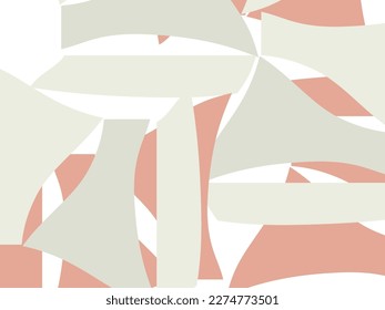 Collection of modern abstract seamless patterns with natural colorful shapes or blots. Trendy motley vector illustration in flat style for wrapping paper, textile print, wallpaper.vector