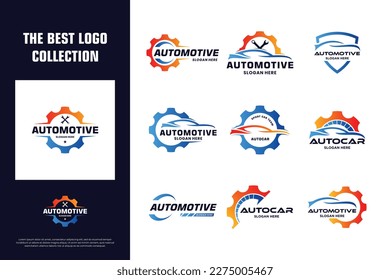 collection of modern automotive logo design