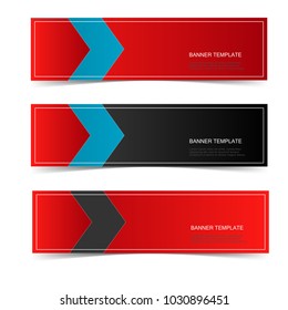 collection of modern banner web isolated on white background