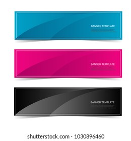 collection of modern banner web isolated on white background