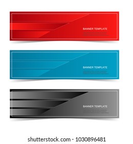 collection of modern banner web isolated on white background