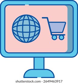 Uma coleção de ícones modernos e limpos projetados para compras on-line, com vários elementos de comércio eletrônico e transações digitais para uma experiência perfeita do usuário.