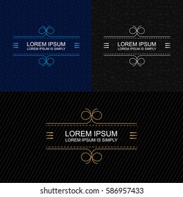 Collection of modern, colorful, premium title calligraphic and typographic badge design elements. Easy customize of the text.