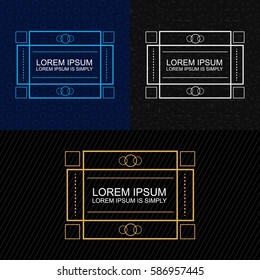 Collection of modern, colorful, premium title calligraphic and typographic badge design elements. Easy customize of the text.