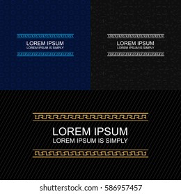Collection of modern, colorful, premium title calligraphic and typographic badge design elements. Easy customize of the text.