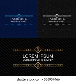 Collection of modern, colorful, premium title calligraphic and typographic badge design elements. Easy customize of the text.