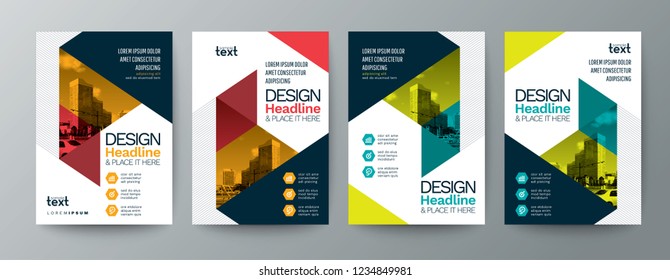Collection Modern Design Poster Flyer Brochure Stock Vector Royalty Free