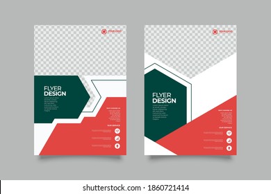 collection of modern design poster flyer brochure cover layout template with circle graphic elements and space for photo background