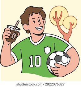 Collection of modern flat vector illustrations featuring people enjoying coffee during autumn while participating in sports, outdoor activities, remote working, photography, music, cycling, skateboarding, and everyday leisure. Cozy seasonal lifestyle character set with colorful fall atmosphere.