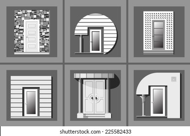 collection of modern front doors