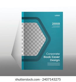 collection of modern graphic design book cover layout template with graphic elements and space for photo background
in A4 size.
