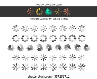 Collection of modern preloaders, Loading icons 