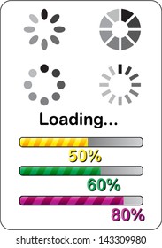 collection of modern preloaders and progress loading bars