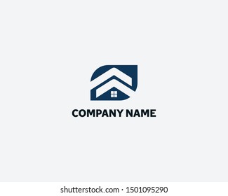 a collection of modern real estate building logos with a smooth gray background