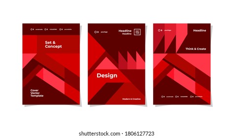 A collection of modern shape layout templates ready for your business such as flyer templates, brochures, banners, posters and flyers for various advertising purposes. A4 vector