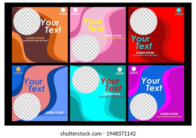 a collection of modern vector background designs for your social media needs online and for printing
