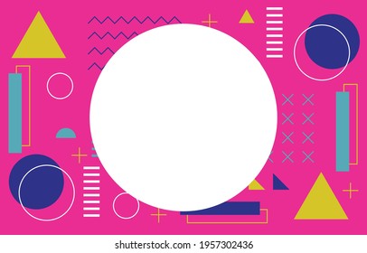 Collection modern vector geometric shapes for banner, poster or element of design