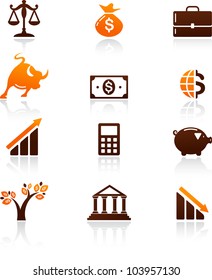 collection of money and finance icons