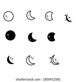 collection of moon and star images