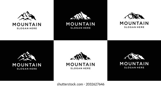 Collection mountain logo template design