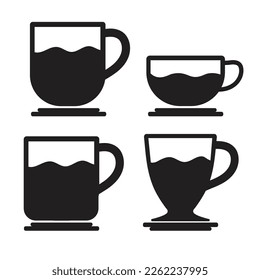 Collection of Mug and Cup Icon Logo Vector Design