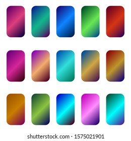 Collection of multicolored gradient backgrounds.Multicolored gradient backgrounds in a large set.