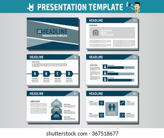 collection of multipurpose presentation template.icons Infographic element. company advert marketing concept.abstract polygon flyer layout brochure modern style.flat leaflet illustration.