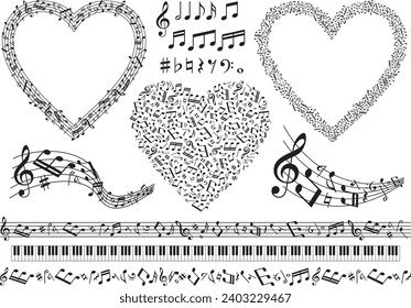 Collection of music image materials