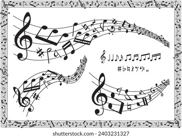 Colección de material de imagen musical