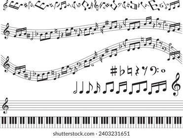 Collection of music image materials
