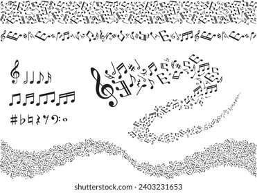 Sammlung von Musikbildermaterialien