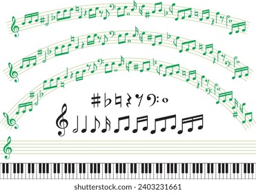 Collection of music image materials