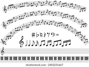 Colección de material de imagen musical