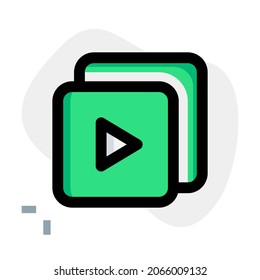 Collection of music in a music library application